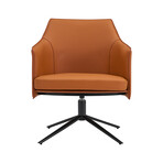 Signa Lounge Chair // Cognac + Black
