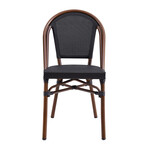 Jannie Stacking Side Chair // Black + Brown // Set of 2
