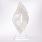 Handcraft White Quartz Sculpture+ Custom Acrylic Base