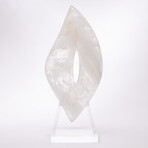 Handcraft White Quartz Sculpture+ Custom Acrylic Base