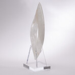 Handcraft White Quartz Sculpture+ Custom Acrylic Base
