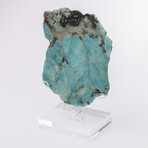 Amazonite Specimen + Custom Acrylic Base