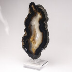 Brazilian Agate Slab + Custom Acrylic Stand