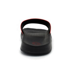 Akademiks Men's Side Stripe Slides // Red (8 M)