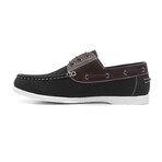 Akademiks Men's Marina Boat Shoes // Black (8 M)