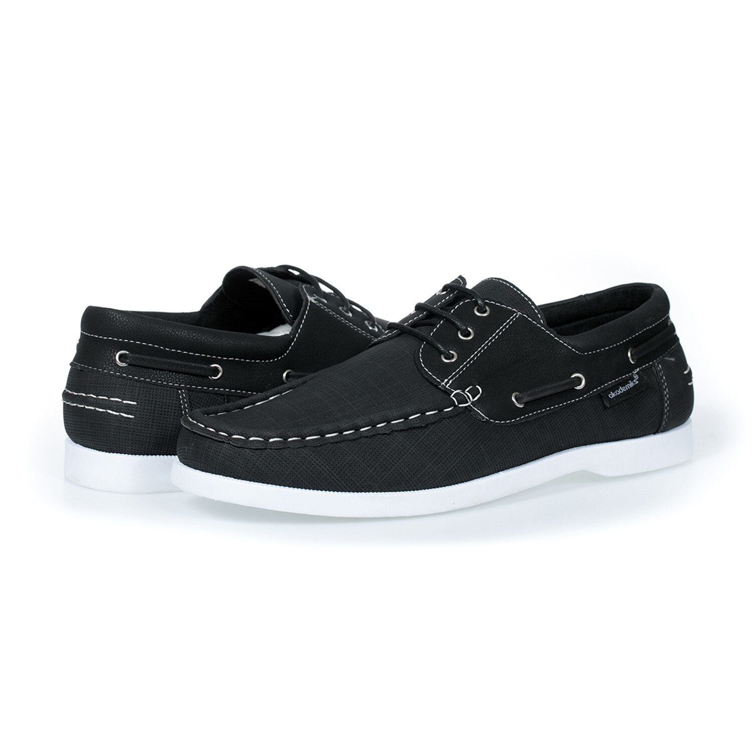 Akademiks Men's Marina 2.0 Boat Shoes // Black (10 M) - 2 Hype Inc ...