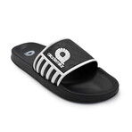 Akademiks Men's Side Stripe Slides // White (8 M)