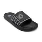 Akademiks Men's Side Stripe Slides // Gray (8 M)