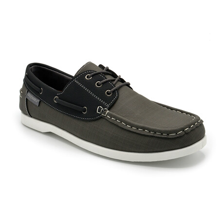 Akademiks Men's Marina 2.0 Boat Shoes // Gray (8 M)