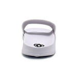 Akademiks Men's Stripe Slides // White (8 M)