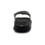 Akademiks Men's Velcro Strap Slides // White (8 M)