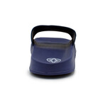 Akademiks Men's Stripe Slides // Navy (8 M)