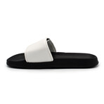 Akademiks Men's Velcro Strap Slides // White (8 M)