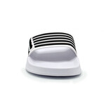 Akademiks Men's Stripe Slides // White (8 M)