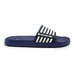 Akademiks Men's Stripe Slides // Navy (8 M)