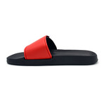 Akademiks Men's Velcro Strap Slides // Red (8 M)