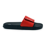 Akademiks Men's Velcro Strap Slides // Red (8 M)