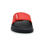 Akademiks Men's Velcro Strap Slides // Red (8 M)