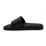 Akademiks Men's Velcro Strap Slides // Black + Royal (8 M)