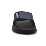 Akademiks Men's Velcro Strap Slides // Navy (8 M)