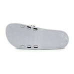 Akademiks Men's Stripe Slides // White (8 M)