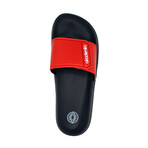 Akademiks Men's Velcro Strap Slides // Red (8 M)