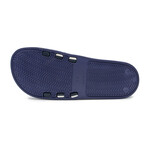 Akademiks Men's Stripe Slides // Navy (8 M)