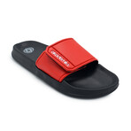 Akademiks Men's Velcro Strap Slides // Red (8 M)