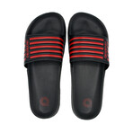Akademiks Men's Flip 1.0 Slides // Red (11 M)
