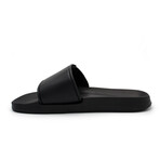 Akademiks Men's Velcro Strap Slides // Black + Red (8 M)