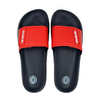 Akademiks Men's Velcro Strap Slides // Red (8 M)