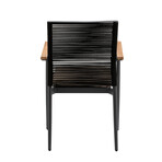 Skog Armchair // Black + Taupe + Anthracite // Set of 2