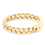 Tiffany & Co. // 18k Rose Gold Diamond Link Ring // Ring Size: 8 // Pre-Owned