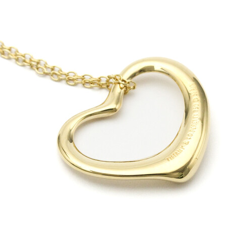 Tiffany & Co. // 18k Yellow Gold Open Heart Necklace // 16" // Pre-Owned