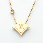 Louis Vuitton // 18k Rose Gold Diamond + Shell Necklace // 16" // Pre-Owned