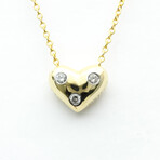 Tiffany & Co. // Platinum + 18k Yellow Gold Heart Necklace // 17" // Pre-Owned