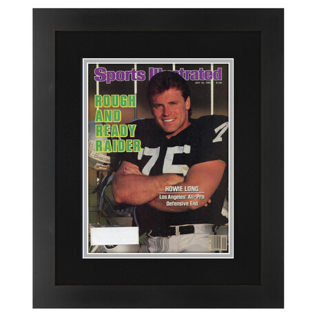 Howie Long // Matted + Framed Sports Illustrated // July 22, 1985 Issue