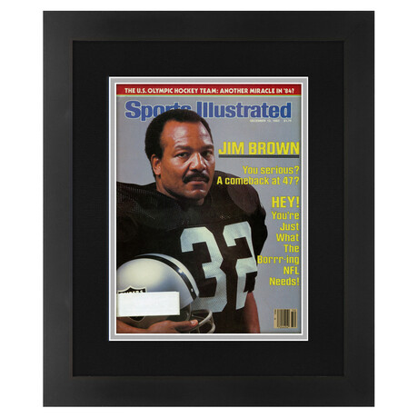 Jim Brown // Matted + Framed Sports Illustrated // December 12, 1983 Issue