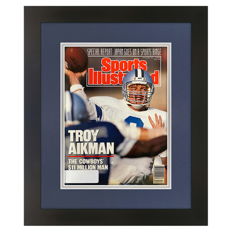Troy Aikman // Matted + Framed Sports Illustrated (August 21, 1989 Issue)