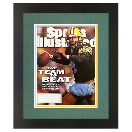 Brett Favre // Matted + Framed Sports Illustrated // January 15, 1996 Issue