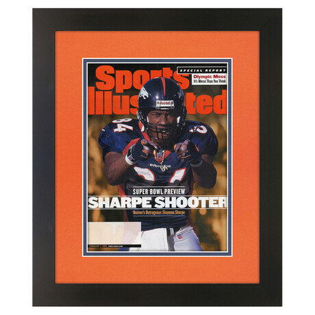 Shannon Sharpe // Matted + Framed Sports Illustrated // February 1, 1999 Issue