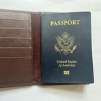 Rogue Leather Passport Holder // Brown