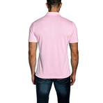Isaiah Short Sleeve Polo // Pastel Pink (S)