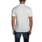 Short Sleeve Knit Polo Shirt // Off White (XL)