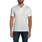 Short Sleeve Knit Polo Shirt // Off White (2XL)