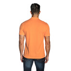 Short Sleeve Knit Polo Shirt V2 // Coral (XL)