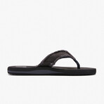 Aleader Men‘s Canvas Flip Flops // Black (US: 11)