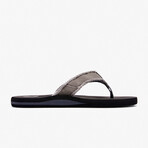 Aleader Men‘s Canvas Flip Flops // Grey (US: 9)