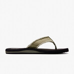 Aleader Men‘s Canvas Flip Flops // Khaki (US: 10)