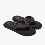 Aleader Men‘s Canvas Flip Flops // Black (US: 11)